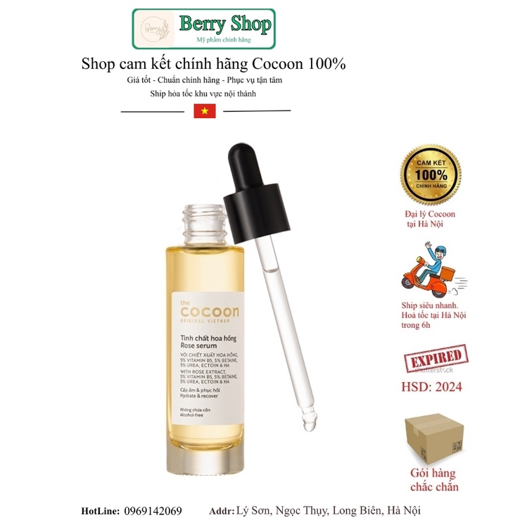 Tinh chất hoa hồng Cocoon - Serum hoa hồng Cocoon 30ml