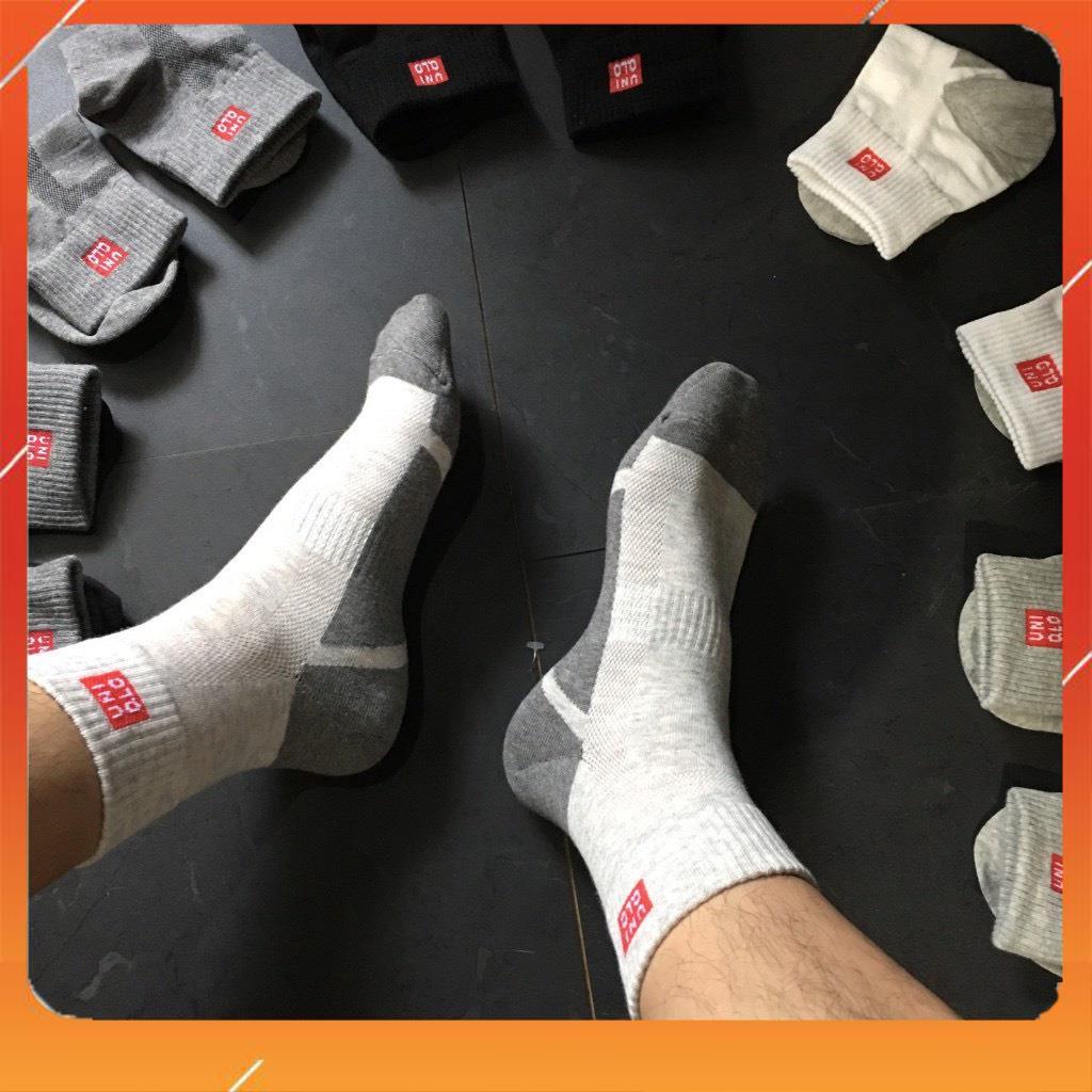 Set 10 đôi tất nam cổ cao Uni hàng xuất Nhật cao cấp nhiều màu
