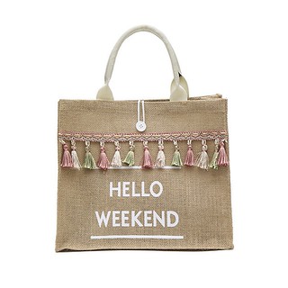 [HOT] Túi Cói HELLO WEEKEND Thời Trang Dành Cho Nữ