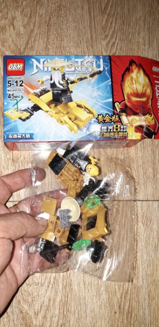 Lắp ráp 1 hộp LegoNinja rồng vàng 99539