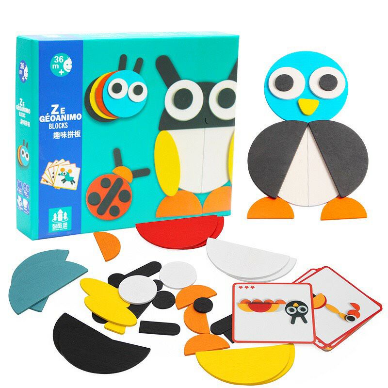 Đồ chơi thông minh bộ ghép hình khối sáng tạo Montessori fun board