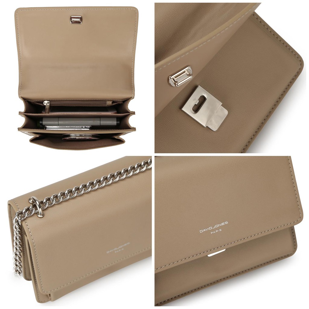 Túi Đeo Chéo DAVIDJONES Paris Nắp Gập Thời Trang Cho Nữ | BigBuy360 - bigbuy360.vn