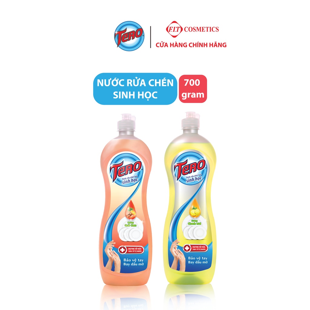Nước rửa chén sinh học bảo vệ da tay Tero chai 700g