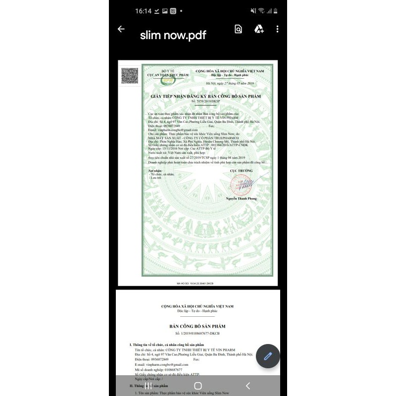 Viên Uống Slim Now.Lọ 30 viên