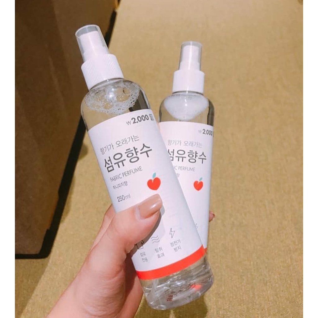 [Hàng Đủ BILL] Xịt Thơm Quần Áo Hàn Quốc Quốc Dân Fabric Perfume Hàng Chính Hãng 250ml