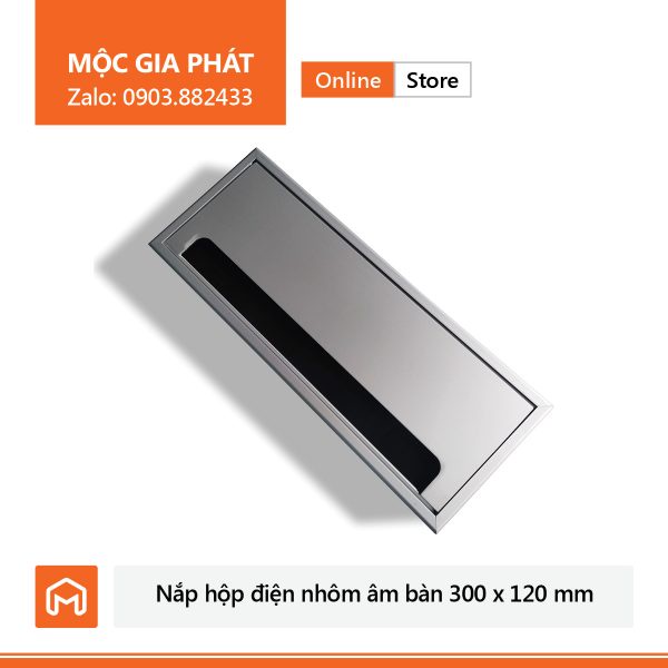 Nắp hộp điện nhôm âm bàn 300x120mm