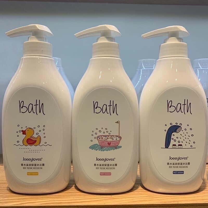 SỮA TẮM BATH 500ml siêu hot,lưu hương/Sữa tắm bath joeeyloves SỮA TẮM BATH CON VỊT  BỒN TẮM VÒI SEN