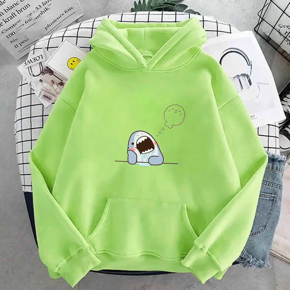 Áo hoodie nam nữ in hình Chú Cá Mập cực đẹp, chất nỉ dày dặn, nón 2 lớp, thích hợp làm áo cặp William - DS144