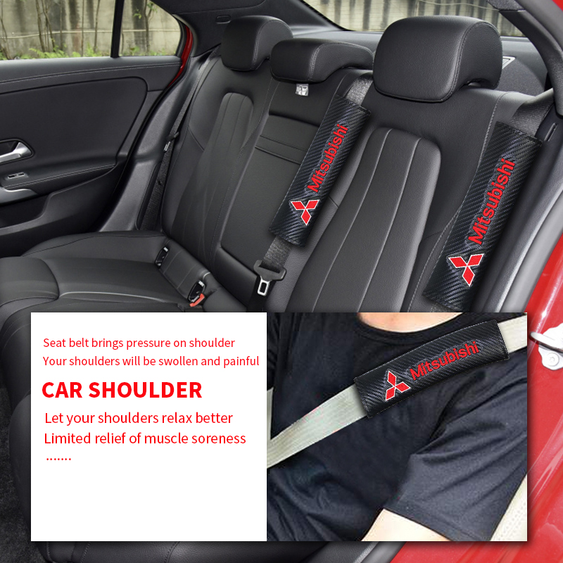 Set 2 Bọc Dây Đai An Toàn Chuyên Dụng Cho Xe Hơi Honda Toyota Benz Nissan Chevrolet BMW