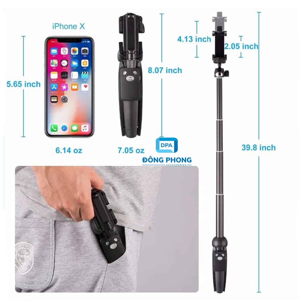 Gậy Chụp Hình Kiêm Tripod Đa Năng Yunteng YT-9928 Chính Hãng | WebRaoVat - webraovat.net.vn