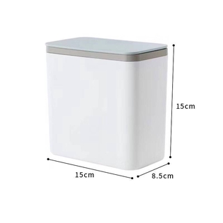 Desktop trash can creative high-quality plastic clamshell office small debris small storage bin