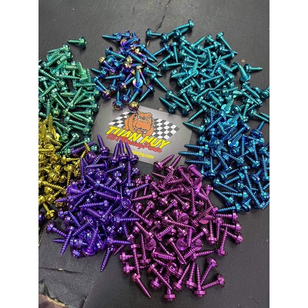 Ốc titan gr5 xoắn 4li 4li16 xoắn bắt dàn áo honda vario vision air blade