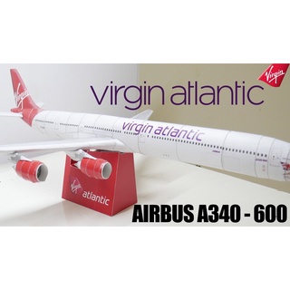 Mô hình giấy 3D  máy bay A340-600