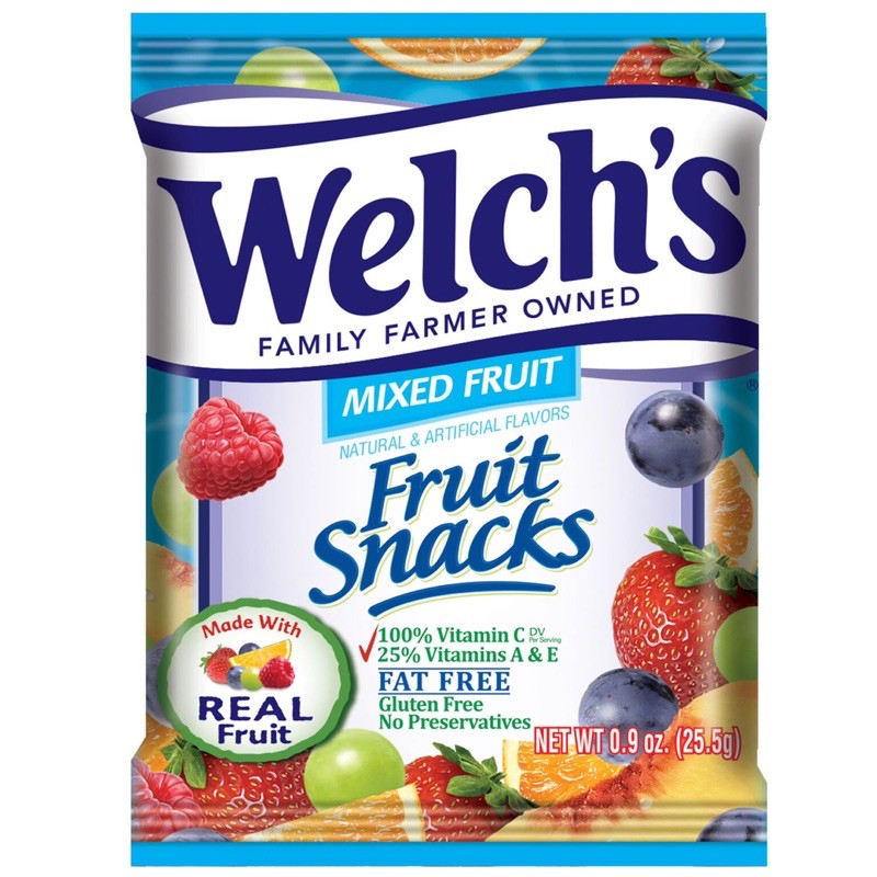 Kẹo dẻo Welch’s Fruit Snacks Mỹ 80 gói