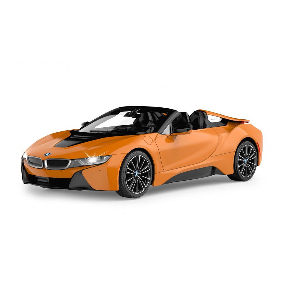 Mô hình siêu xe BMW i8 Roadster điều khiển từ xa - Ôtô BMW oranges tỷ lệ 1:12 Rastar, sóng điều khiển 2.4Ghz siêu khủng