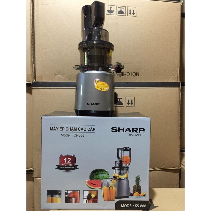 Máy ép chậm sharp ks666-ks888 công suất 260w ép nhiều dạng trái cây cho ra những ly nước dinh dưỡng nhất