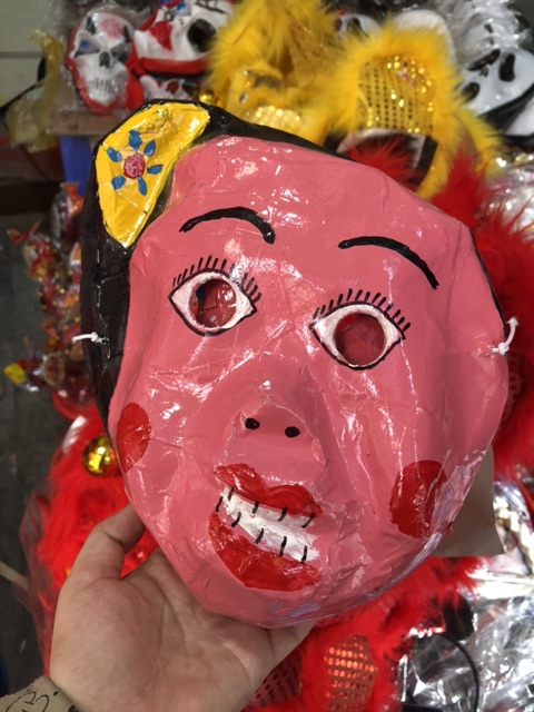 Đồ Trung Thu-mặt nạ bồi giấy vẽ tay hình dân gian - HN5