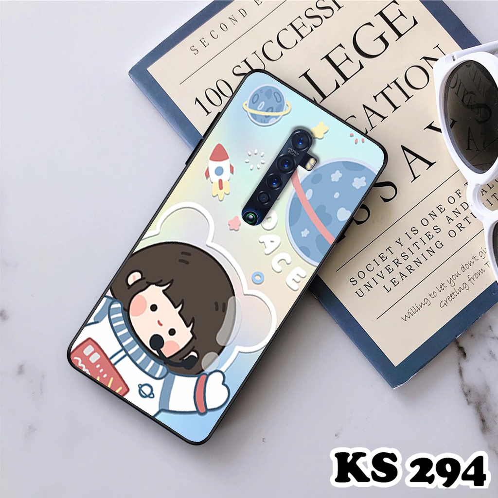 Ốp Lưng Oppo Reno 2 - Reno 2F - Reno 2Z - Ốp Oppo in hình Ngân hà &amp; Roro Jumb - Lưng nhám viền TPU