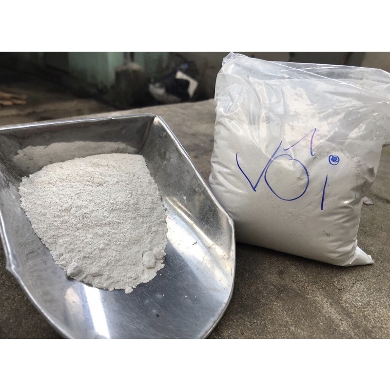 1kg VÔI BỘT NÔNG NGHIỆP- XỬ LÝ ĐẤT- SÁT TRÙNG CHUỒNG TRẠI