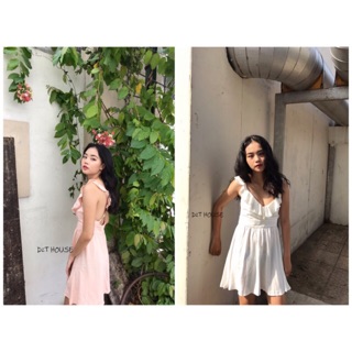 Váy crochet trim flounce dress f21 vnxk