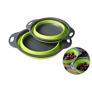 Combo 2 Rổ Xếp Gọn Tròn(1 Lớn + 1 Nhỏ)