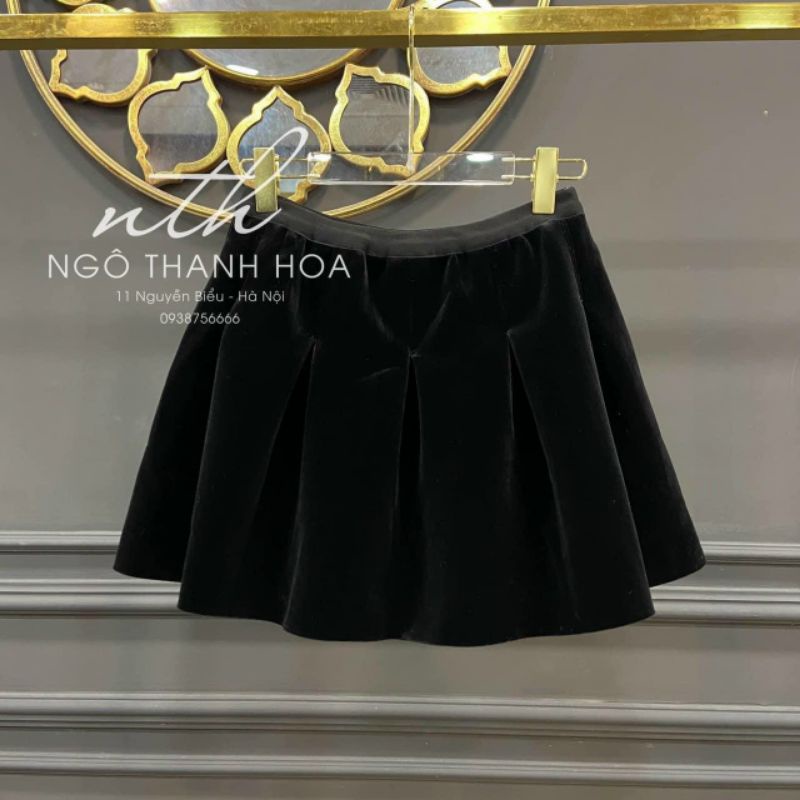 Chân váy nhung phồng hàng QCL1