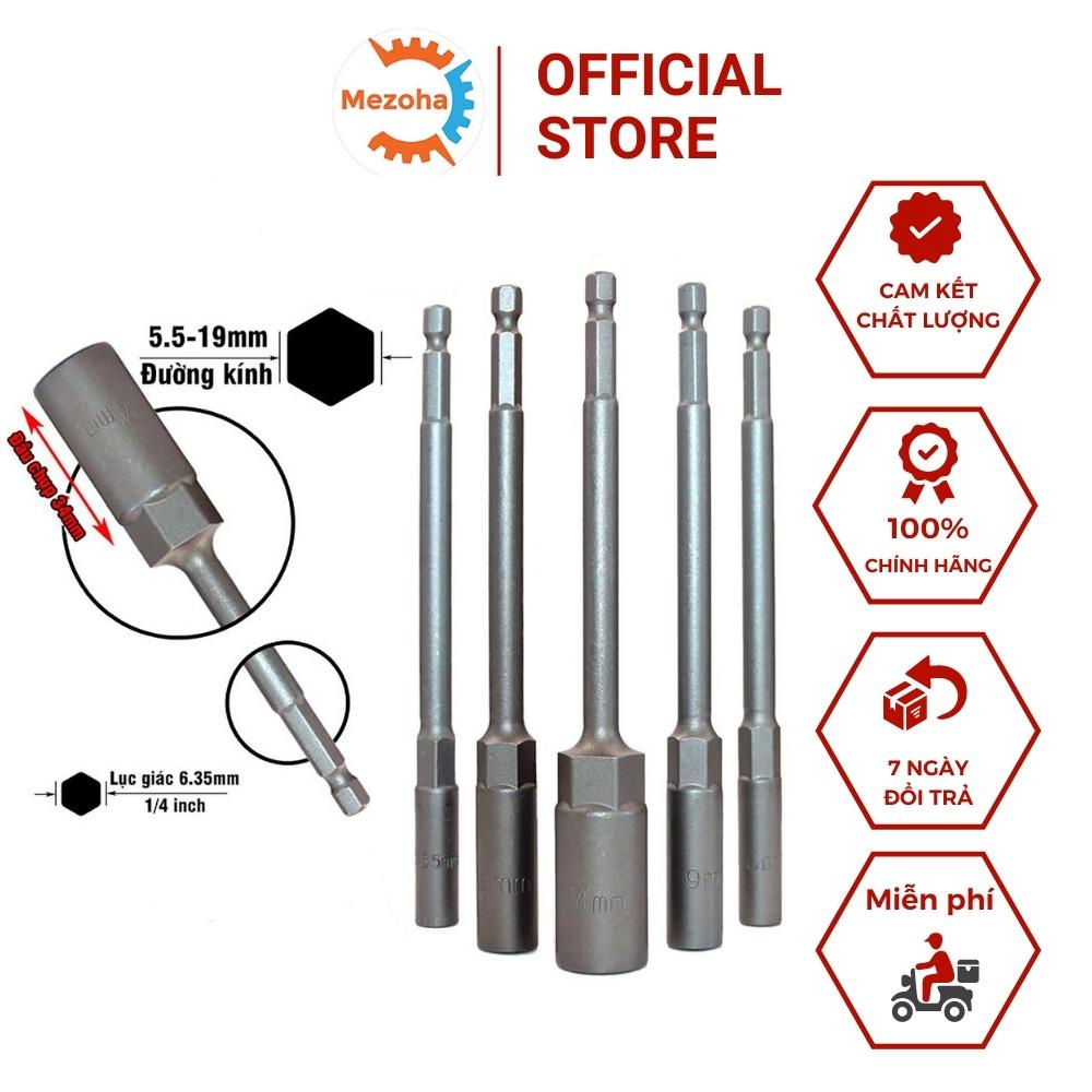 Khẩu Chụp Bulong Sâu Lòng Dài 150mm Bắn Vít Chân Lục Giác Các Kích Cỡ | Mezoha