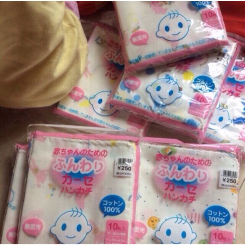 Xô sữa khăn xô xuất nhật có hình