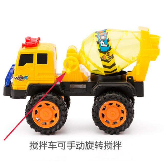 Xe trộn bê tông xoay bồn tay quay 308-15