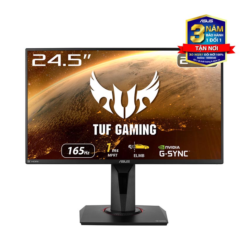 Màn Hình ASUS TUF Gaming VG259QR 24.5&quot; FHD Fast IPS 165Hz G-Sync 1ms