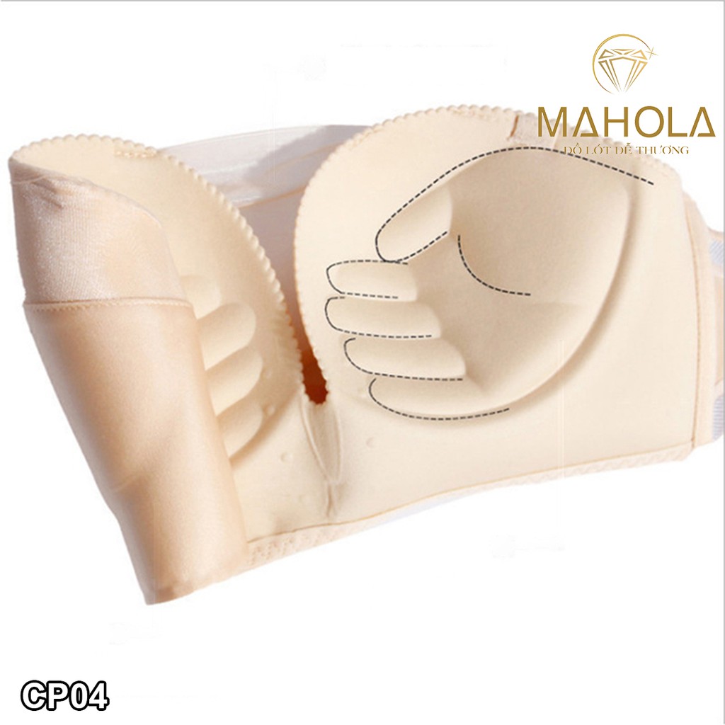 Áo Lót Su Trơn Đệm 3cm Mút Bàn Tay Mặc Nhiều Kiểu Mahola CP04