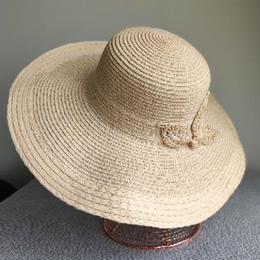 Nón vành rộng, Mũ cói rộng vành cao cấp ( chiều dài vành 12cm)