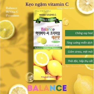 Viên Kẹo Ngậm Vitamin C Balance HiVita-C Premium 1000mg ( hộp 100v ) ,Hàn Quốc