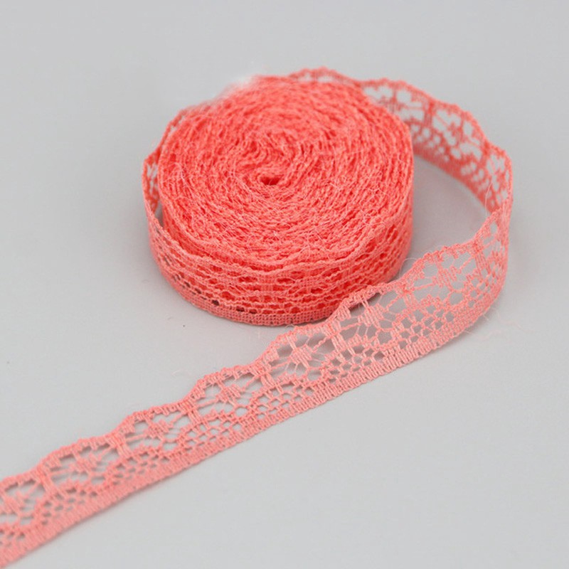 Cuộn Dây Ren Trắng 15mm Dài 20 Yard Dùng Trang Trí Đa Năng