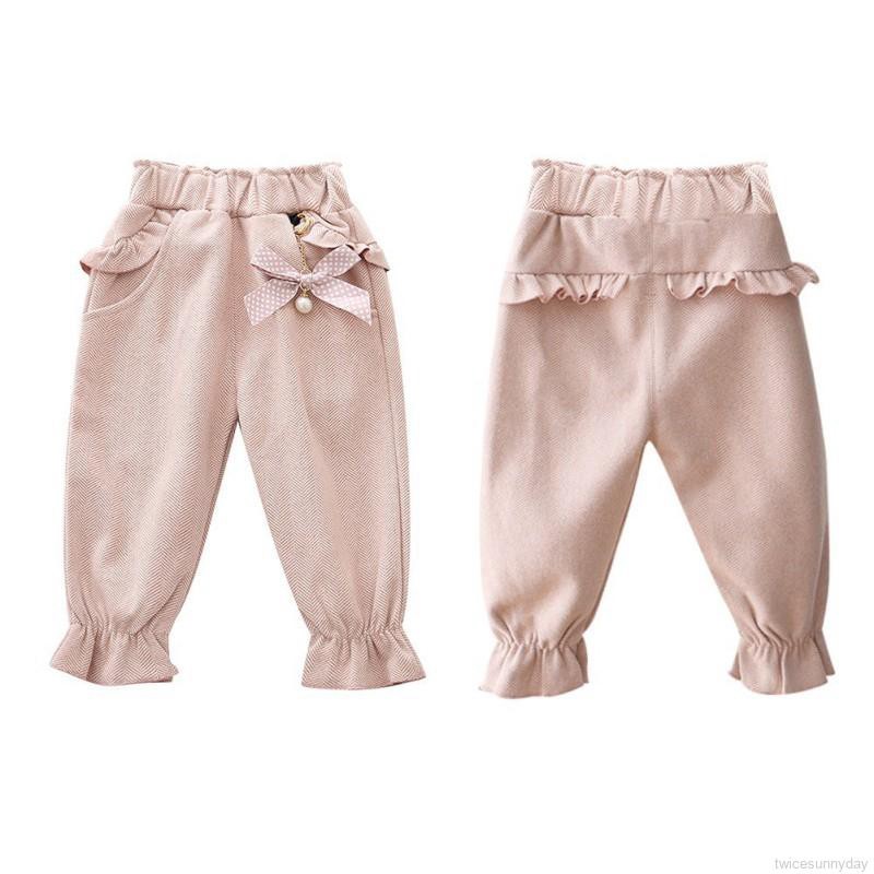 Quần dài in họa tiết dễ thương cho bé gái