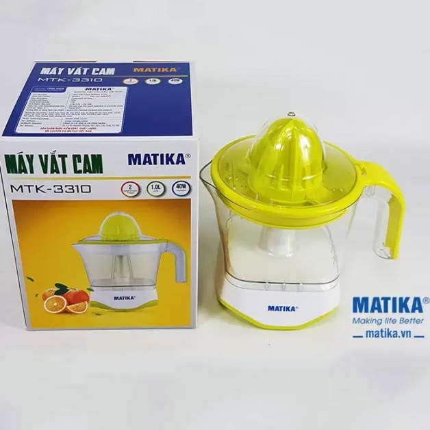 Máy vắt cam tươi, tự động vắt và lọc hạt tiện lợi Chính hãng MATIKA