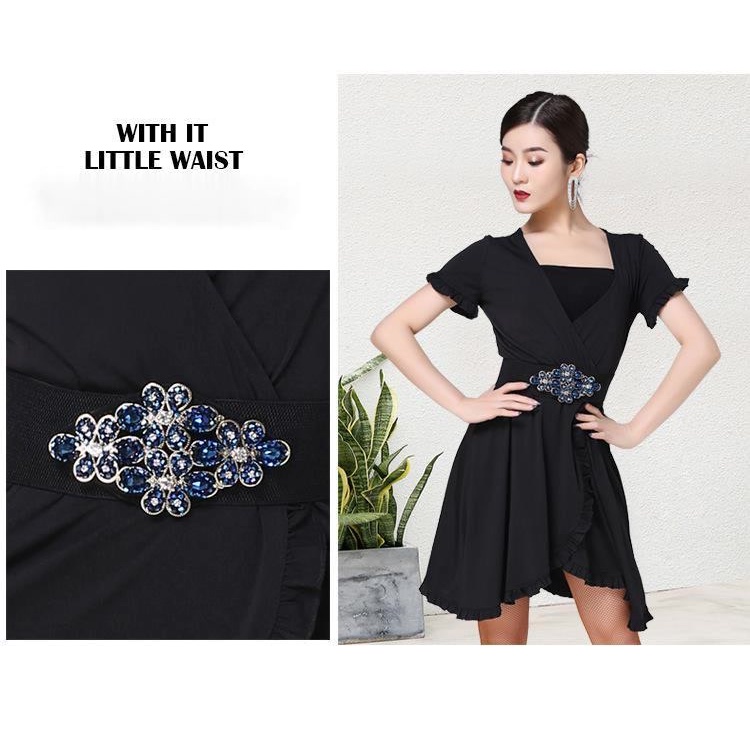 Thắt Lưng Co Giãn 6cm Dùng Luyện Tập Khiêu Vũ Latin Cho Nữ