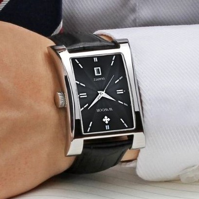 Đồng hồ nam Wwoor mặt vuông chống nước chống xước chính hãng Tony Watch 68