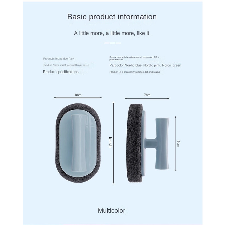 Bàn Chải Có Tay Cầm Để Chà Rửa Nhà Tắm Nhà Bếp Tiện Dụng