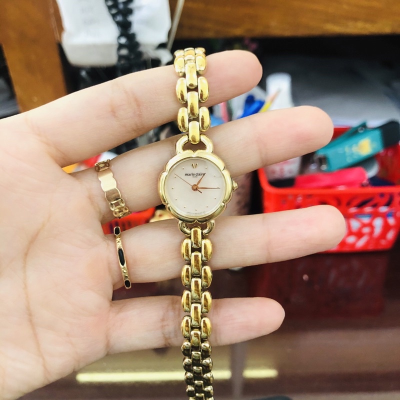 Đồng hồ nữ si dáng lắc tay hiệu Marie Claire ( pháp)