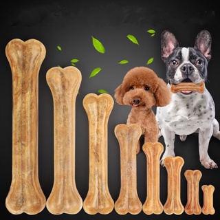 Đồ chơi gặm hình khúc xương bằng da bò kích thước 2/4 Inch cho thú cưng