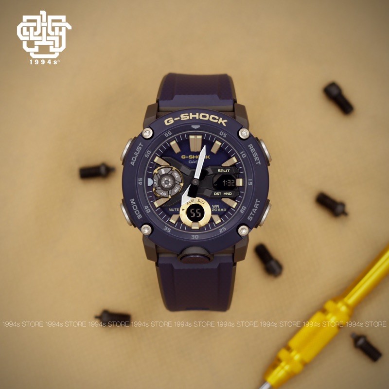 Đồng hồ Nam CASIO G-SHOCK GA-2000-2A CHÍNH HÃNG 48,7mm