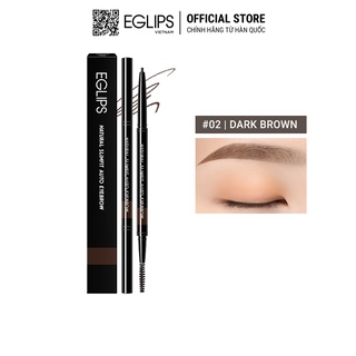  Kẻ mày Eglips Natural Slimfit Auto Eyebrow  đầu nhỏ  0.08g - 02 Dark Brown 