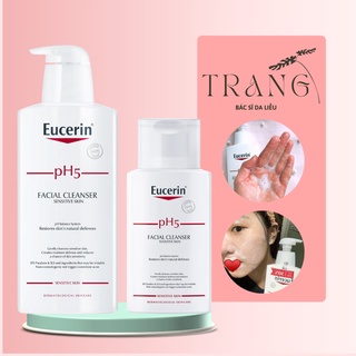  NHẬP KHẨU  Sữa Rửa Mặt Eucerin PH5 Cho Da Nhạy Cảm 100ml & 400ml - Facial Cleanser Sensitive Skin SRM - Dr.Trang 