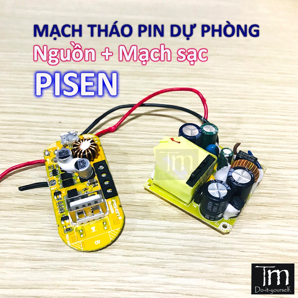 Mạch Sạc Dự Phòng Tích Hợp Pin 5V2.4A Tháo Máy