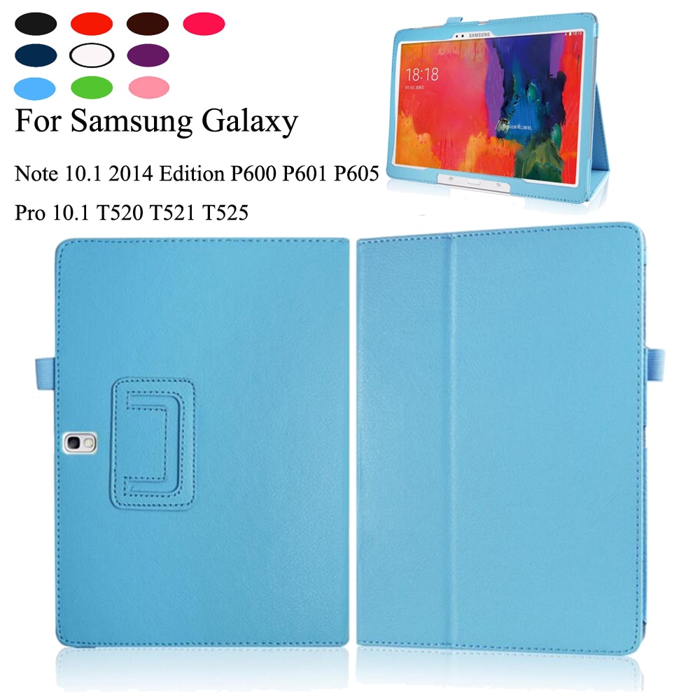 Bao da chống sốc cho máy tính bảng Samsung Galaxy Tab Pro 10.1 SM-T520 SM-T525 Stand Cover For Note 10.1 2014 Edition SM-P600 SM-P601 SM-P605