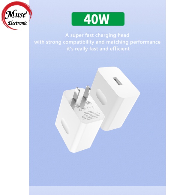 Dây Cáp Sạc Usb Siêu Nhanh 40w / 22.5w Cho Điện Thoại Huawei 5a