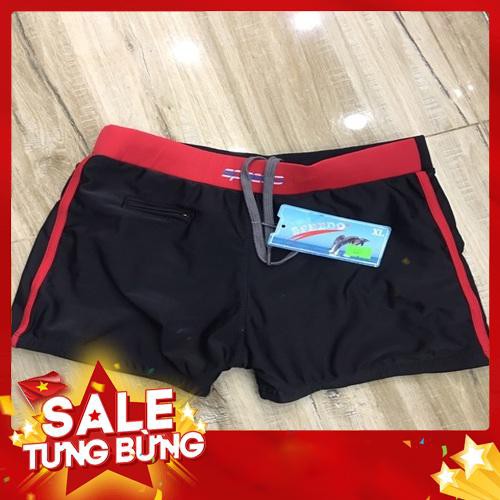Quần Bơi Nam Speedo Đen Phối Xanh Đỏ Có Túi Nhỏ Đựng Chìa Khóa - Nhiều Màu - Hàng nhập khẩu