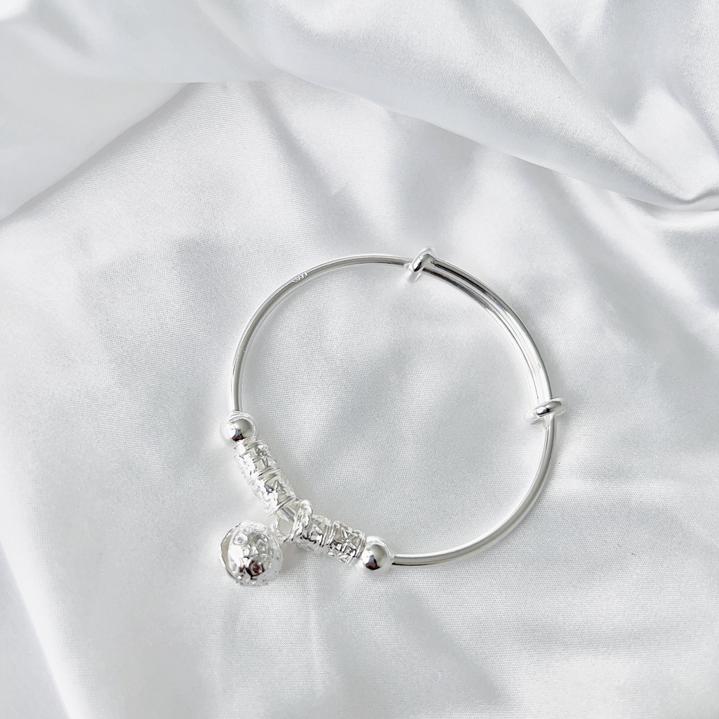 BÁN LỖ_ Vòng tay bạc nữ S925 kèm chuông Sunflower SUN11 | BigBuy360 - bigbuy360.vn