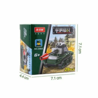 Bộ lắp ráp kiểu lego xe tăng mini